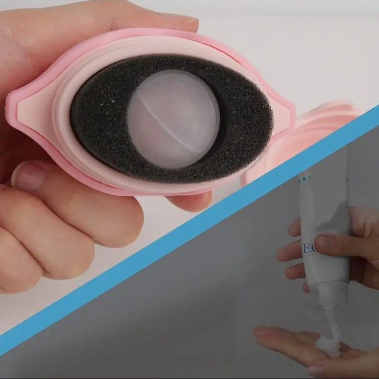 Silicone Suncream Roller Applicator Refillable Oval Isolation Lotion Cream Bottles Stitching Color Cosmetics Tool Travel